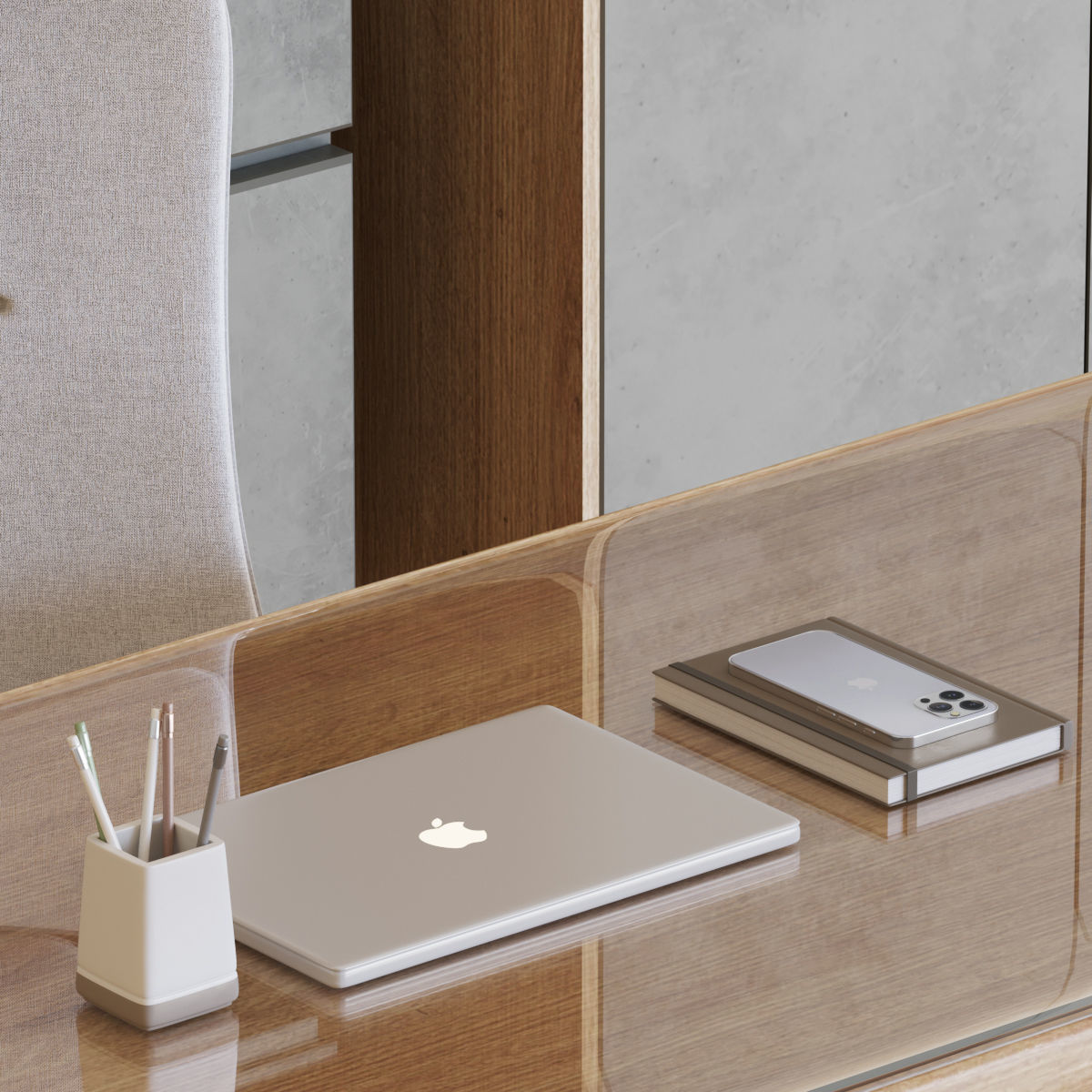 Workplace-07 modern office furniture 3D model_4