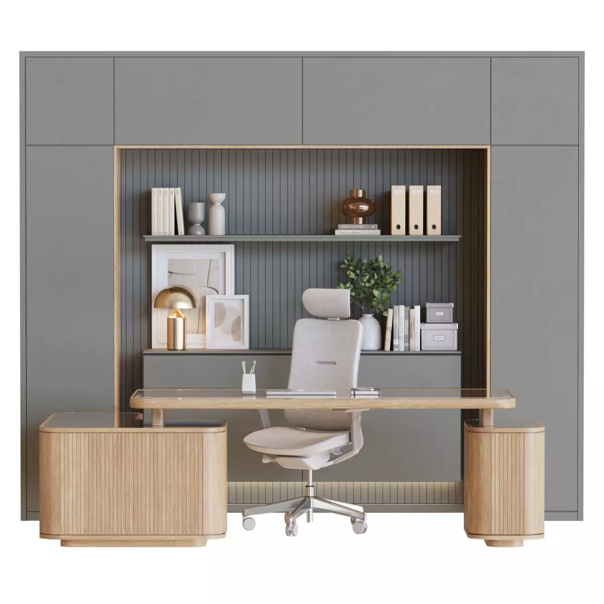 Workplace-07 modern office furniture 3D model_0