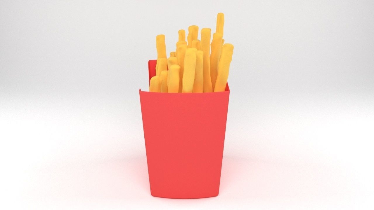 french fries 3d model 3D model_1
