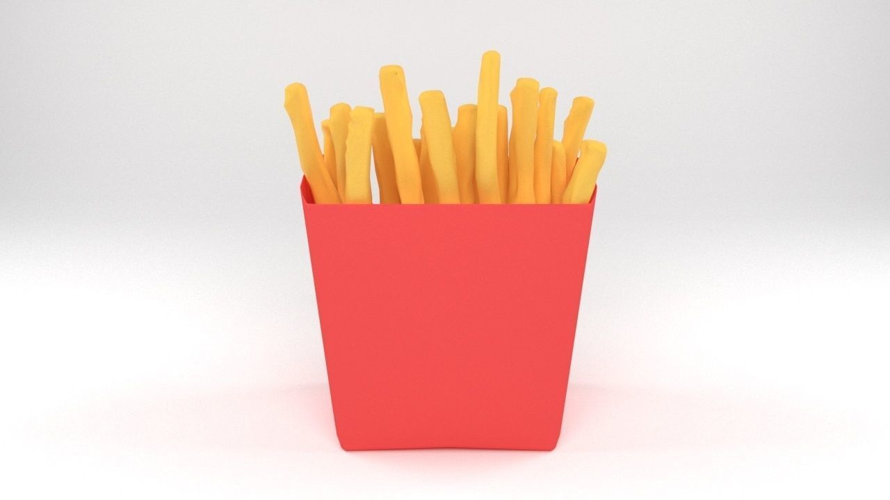 french fries 3d model 3D model_2