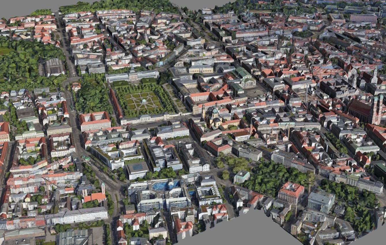 Map Munich-Allemagne - Model 3D 3D model_6