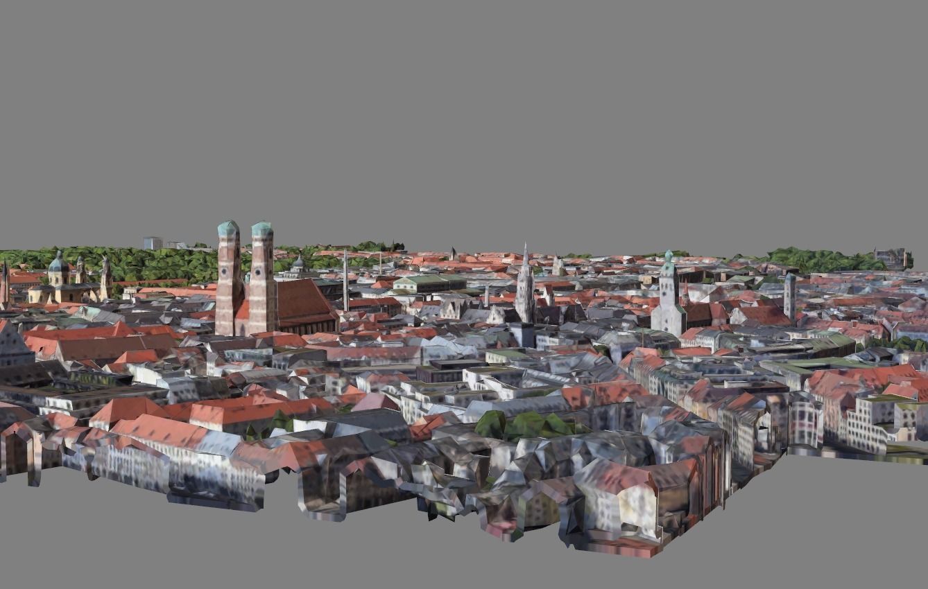 Map Munich-Allemagne - Model 3D 3D model_3