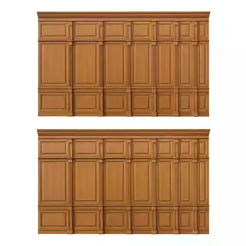 Wooden panel 01 03  3D model