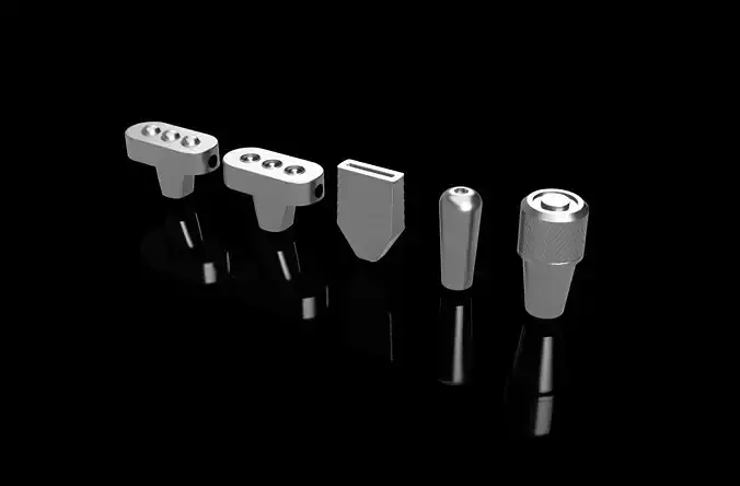 Airbus and Embraer Overhead Knobs 3D print model
