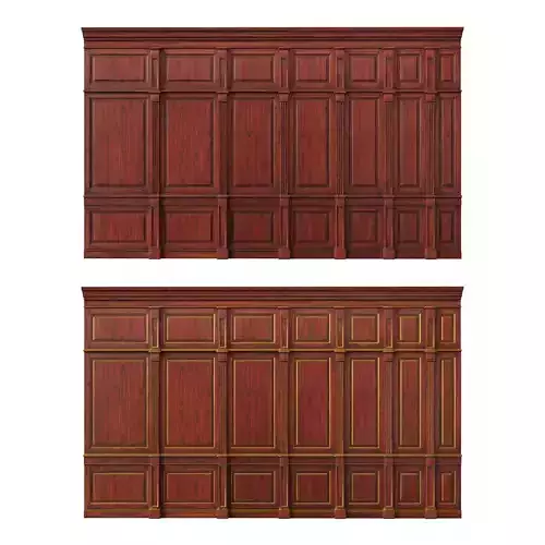 Wooden panel 01 04 3D model