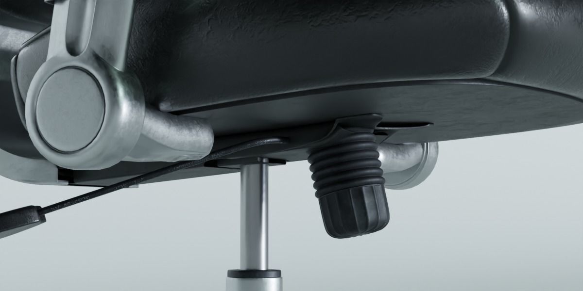 Office Chair Low-poly 3D model_5