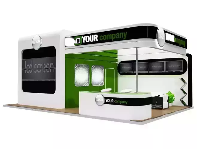 Booth Exhibition Stand a75 3D model