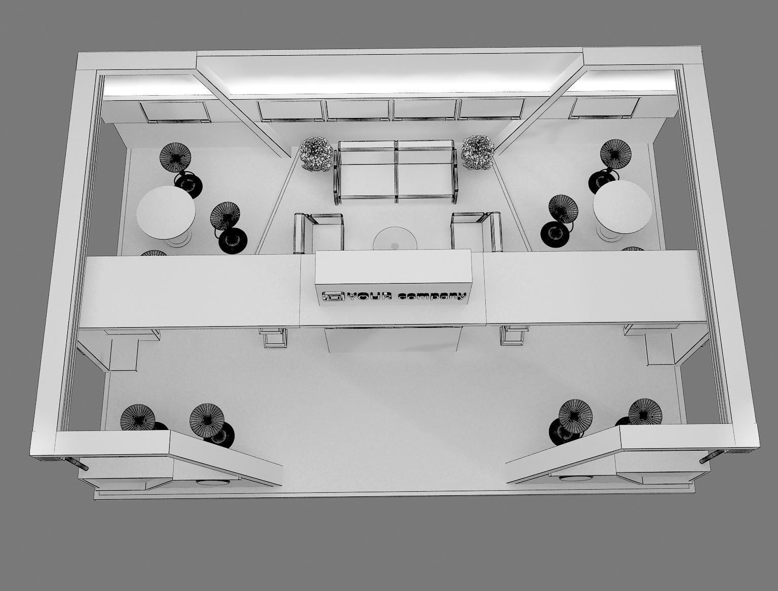 Booth Exhibition Stand a76 3D model_11
