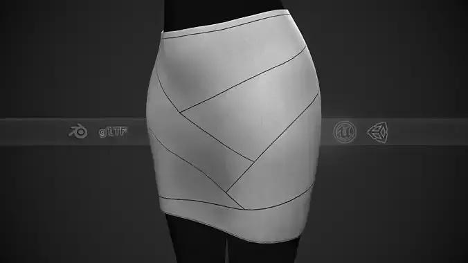 Female White Skirt Style 2 