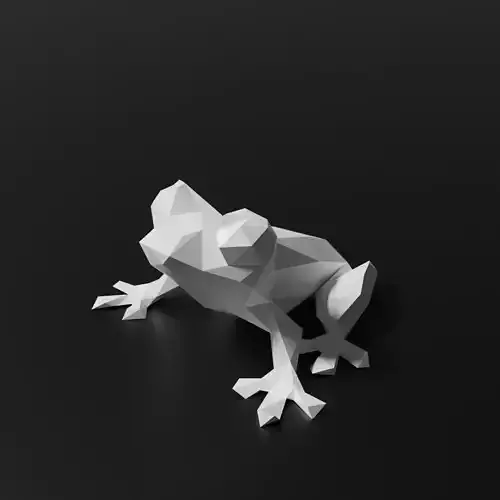 Low Poly Tree Frog for 3D-Printing