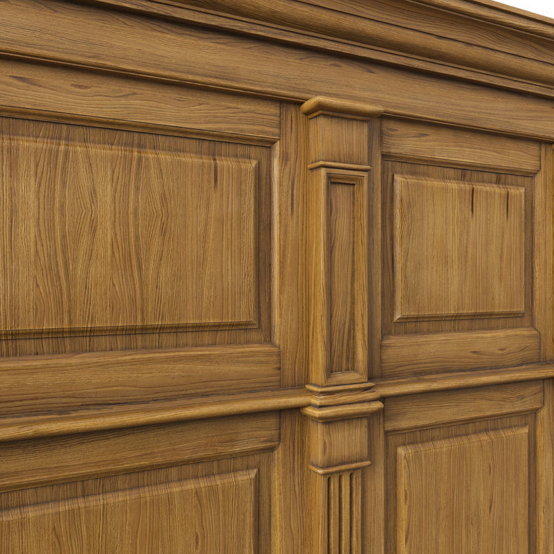 Wooden panel 01 05 3D model_9