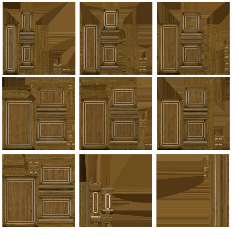 Wooden panel 01 05 3D model_33