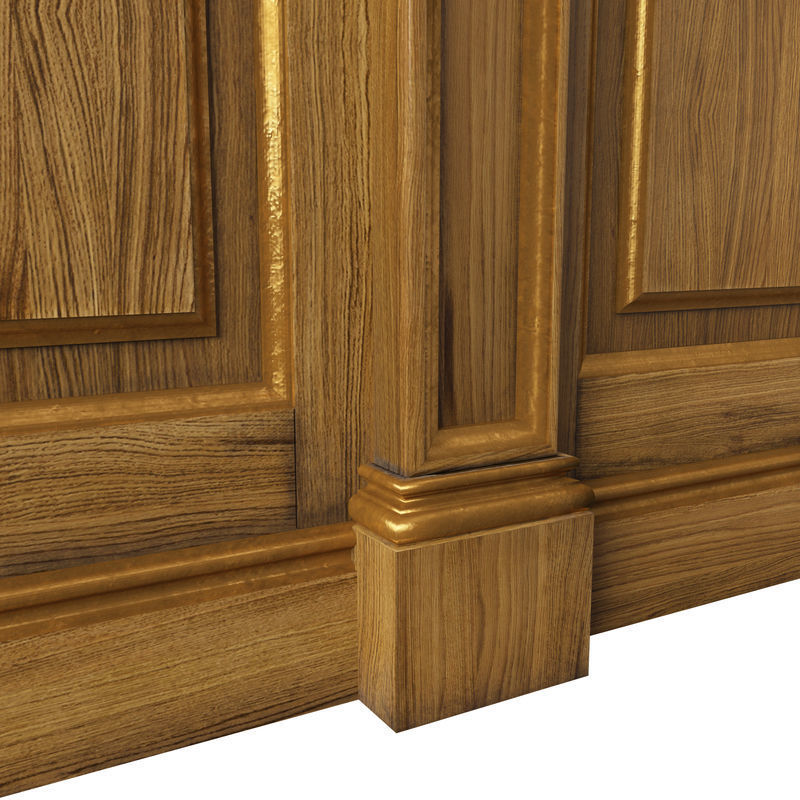 Wooden panel 01 05 3D model_12