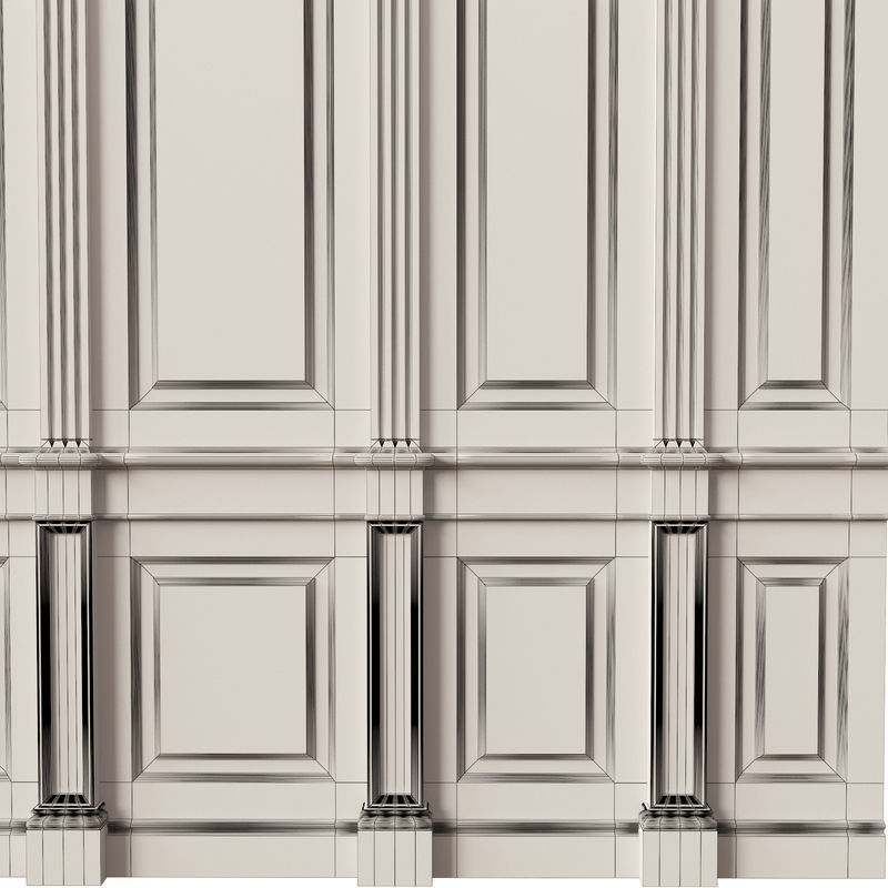 Wooden panel 01 05 3D model_20