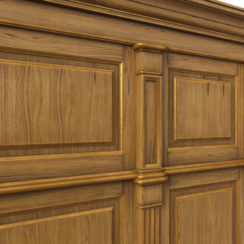 Wooden panel 01 05 3D model_8