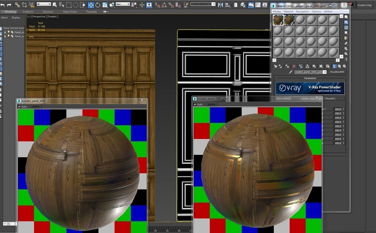 Wooden panel 01 05 3D model_31