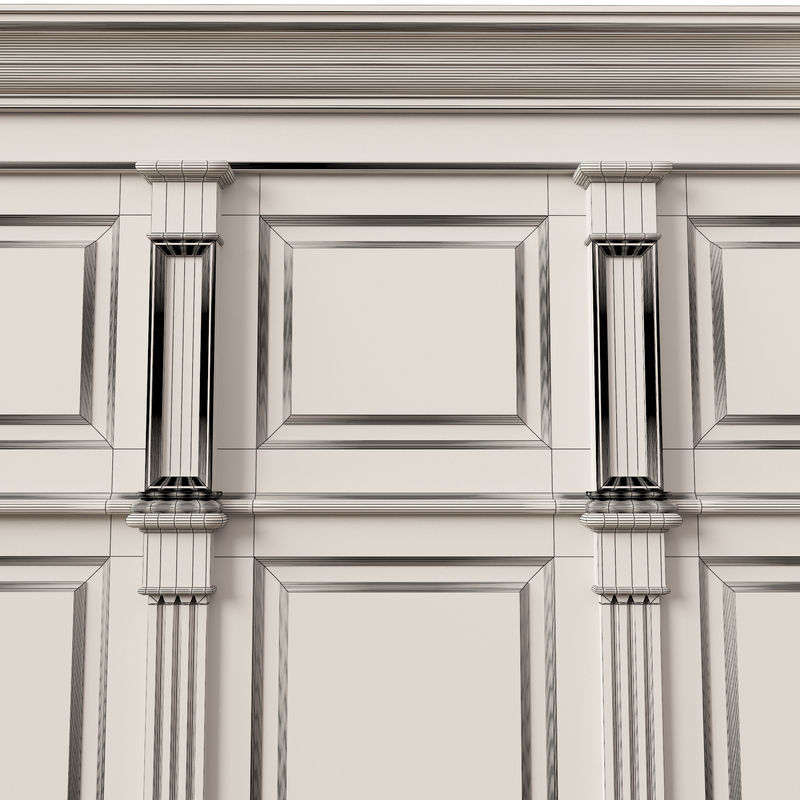 Wooden panel 01 05 3D model_21