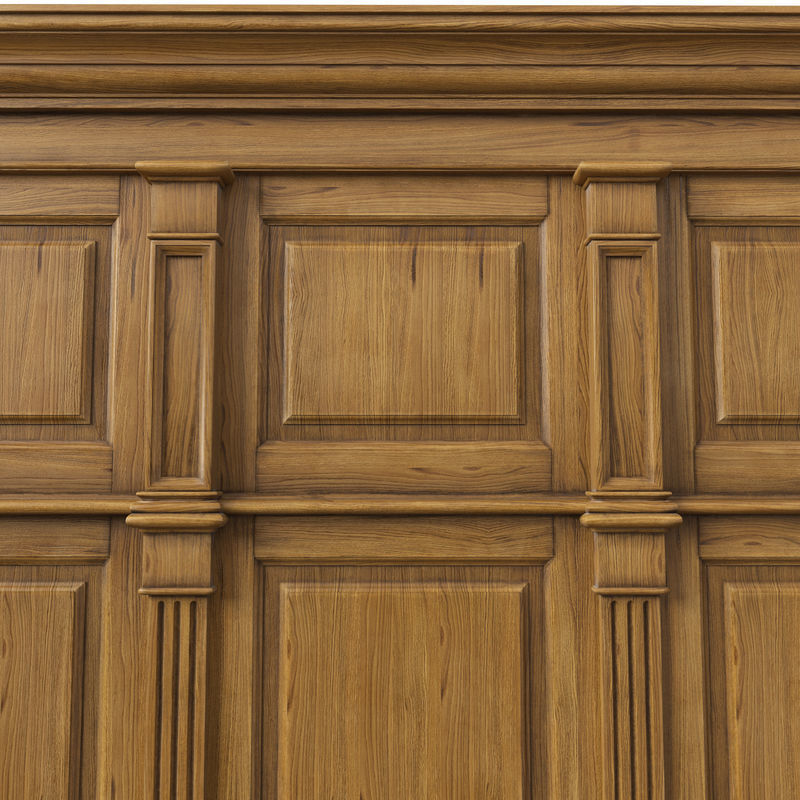 Wooden panel 01 05 3D model_16