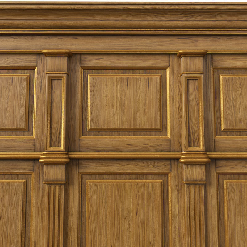 Wooden panel 01 05 3D model_17