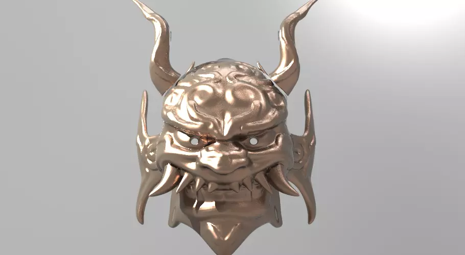 War God Baroque Mask 1 3D model_0