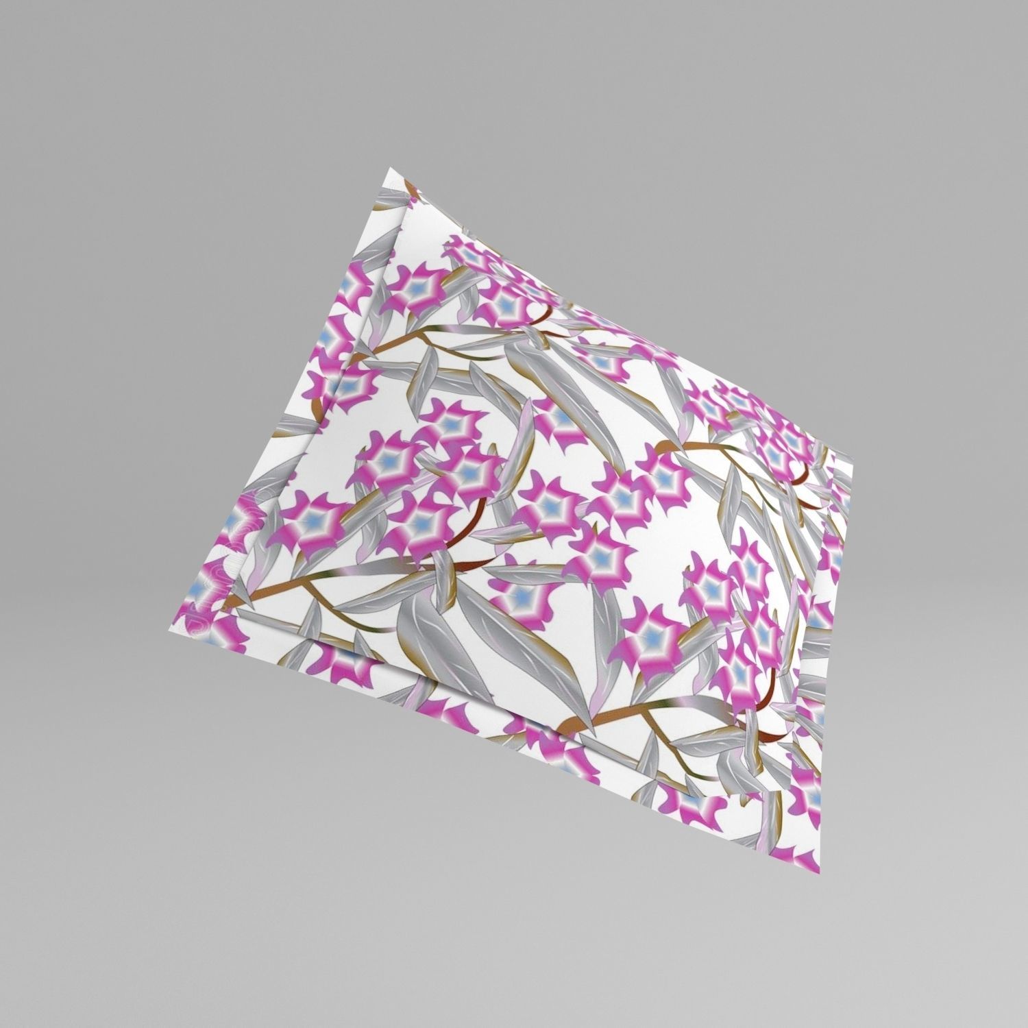 Rounded Bed 3D model_4