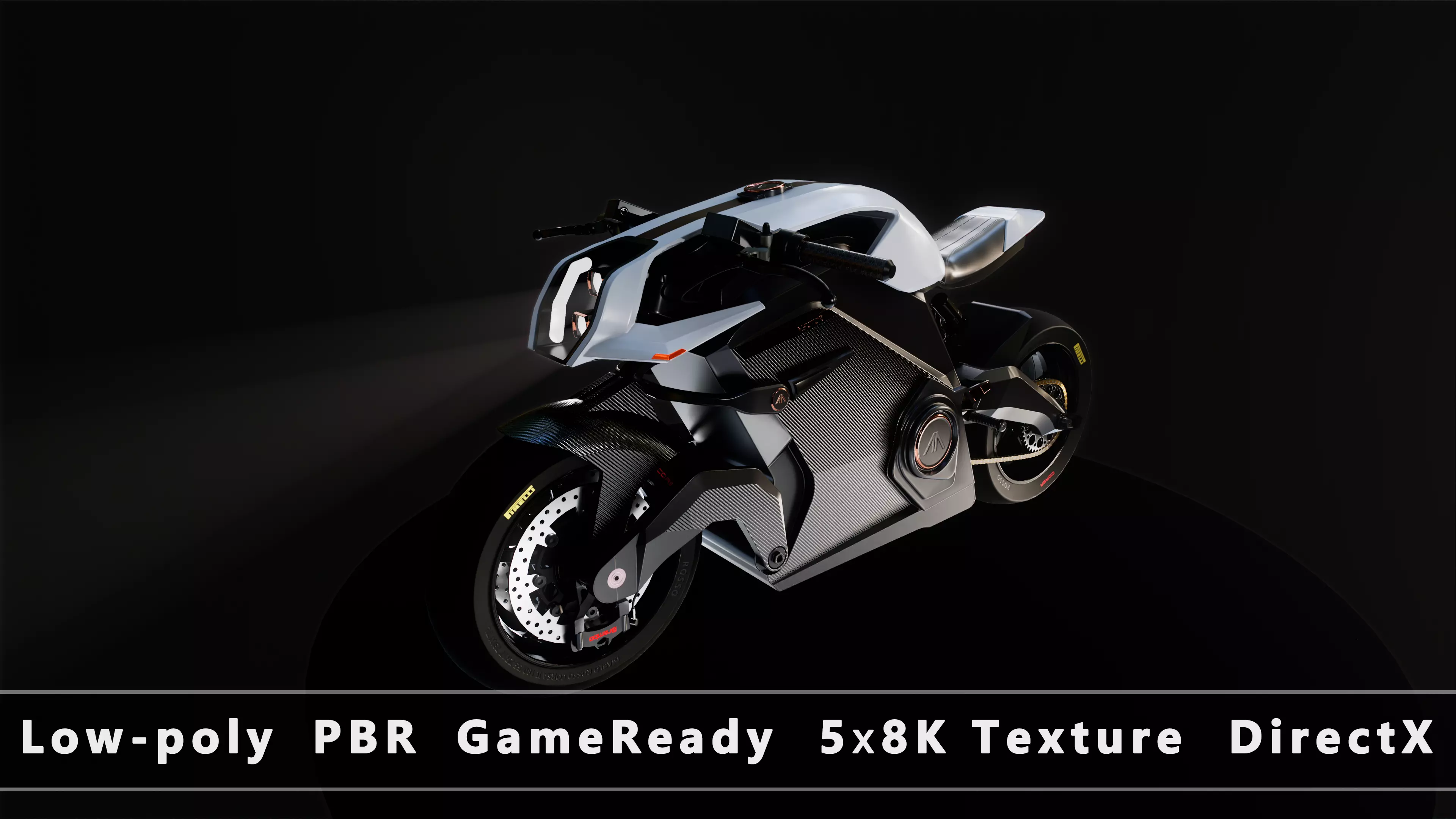 ARC VECTOR motorcycle Low-poly 3D model_0
