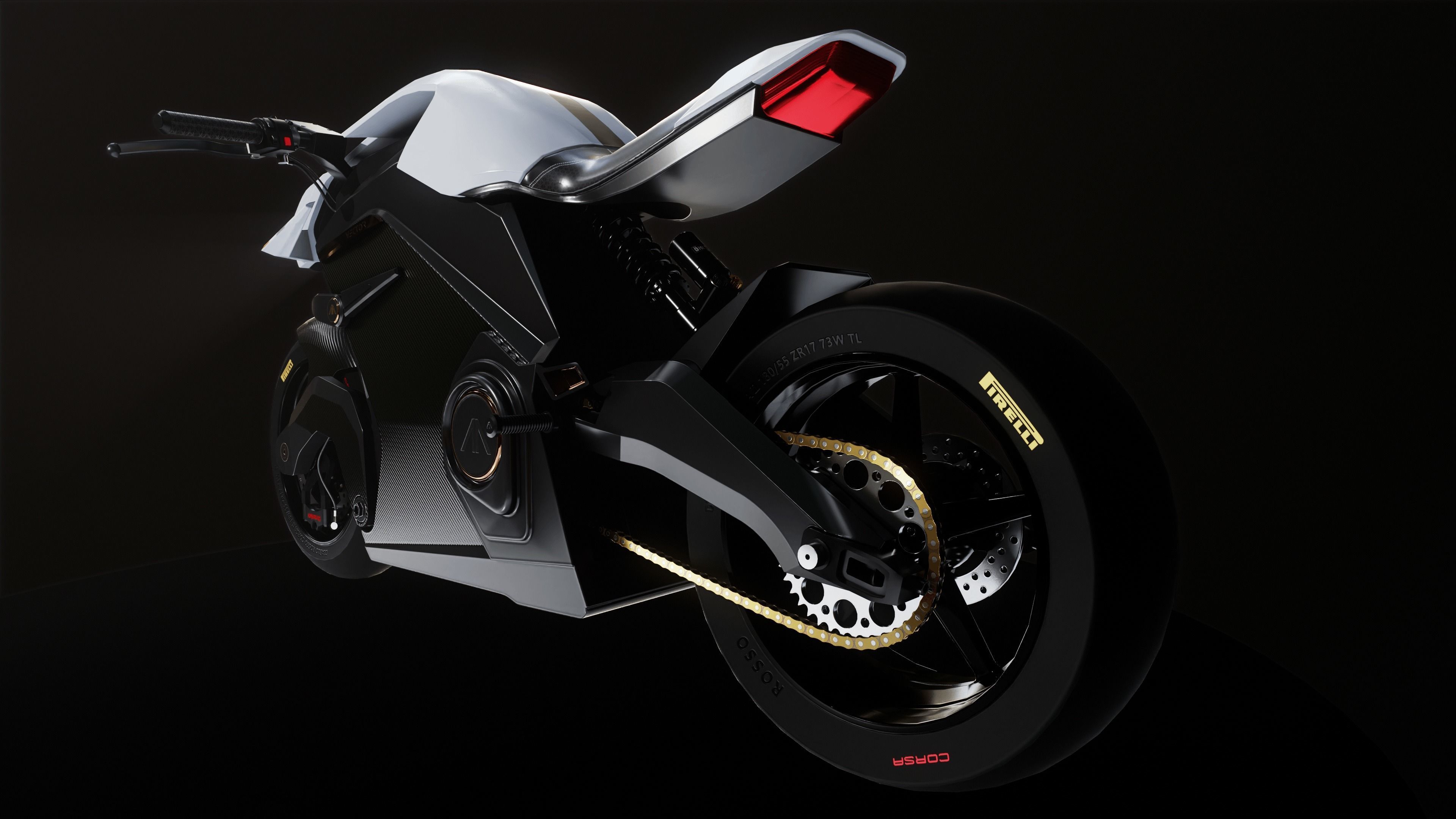 ARC VECTOR motorcycle Low-poly 3D model_7