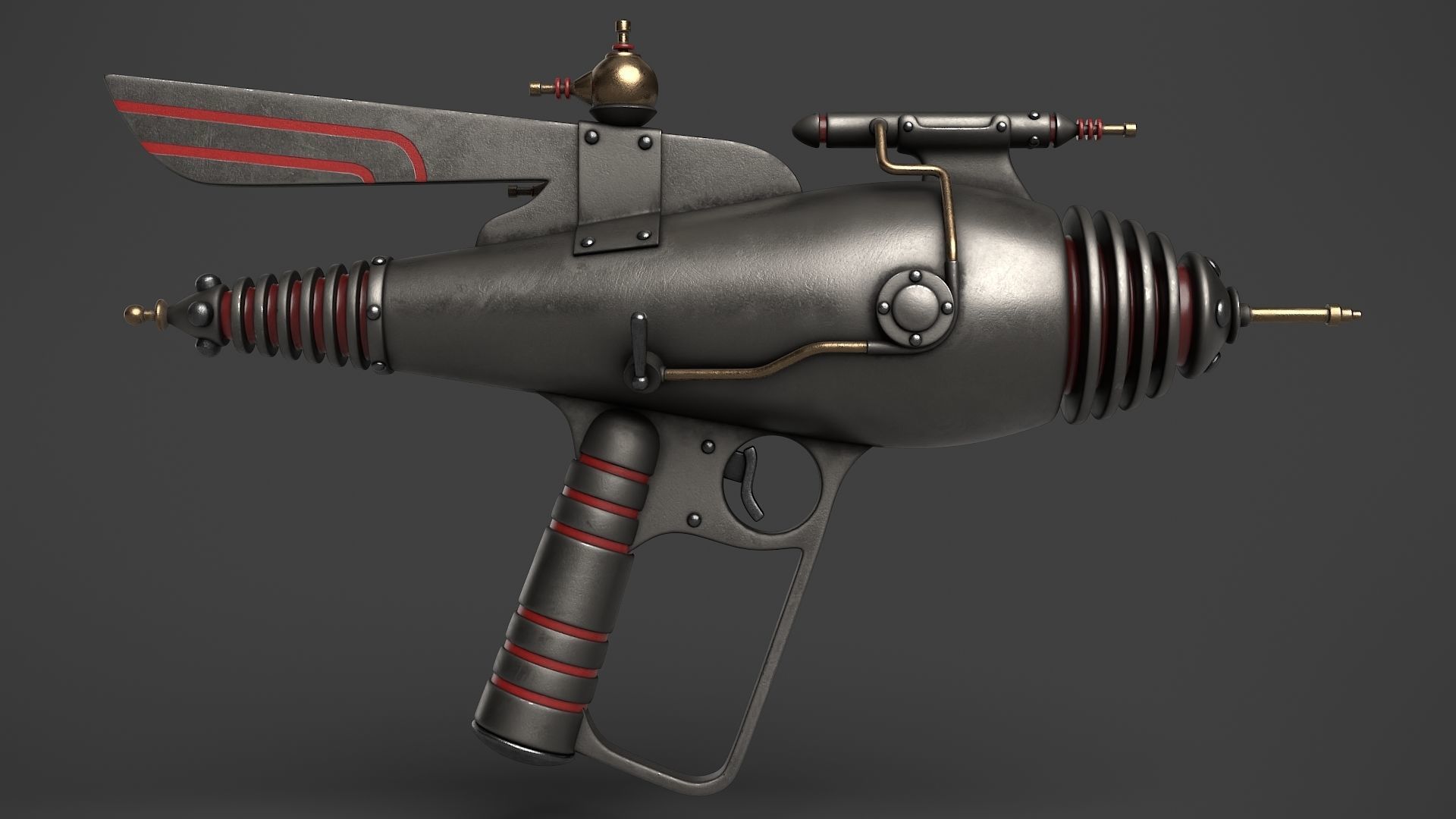 Fantasy Gun 10 3D model_9
