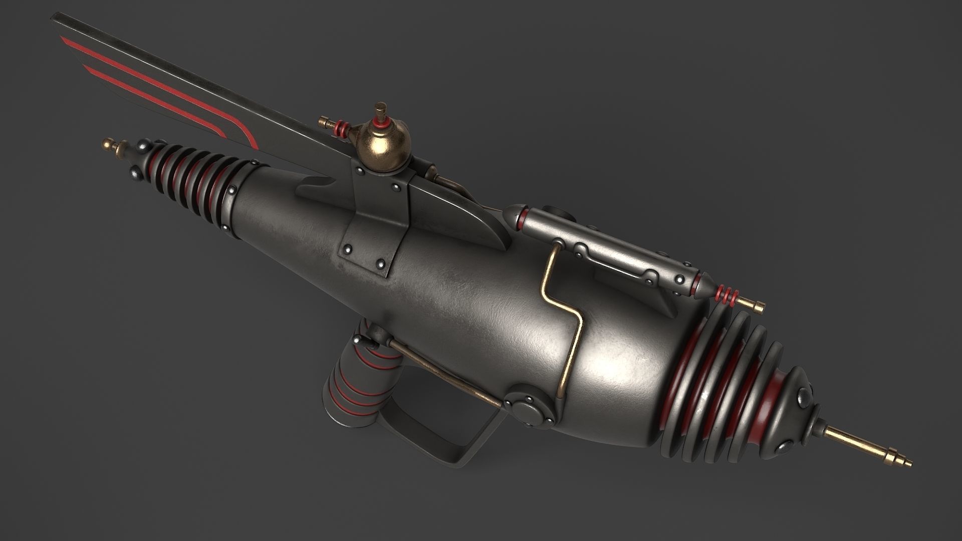 Fantasy Gun 10 3D model_4