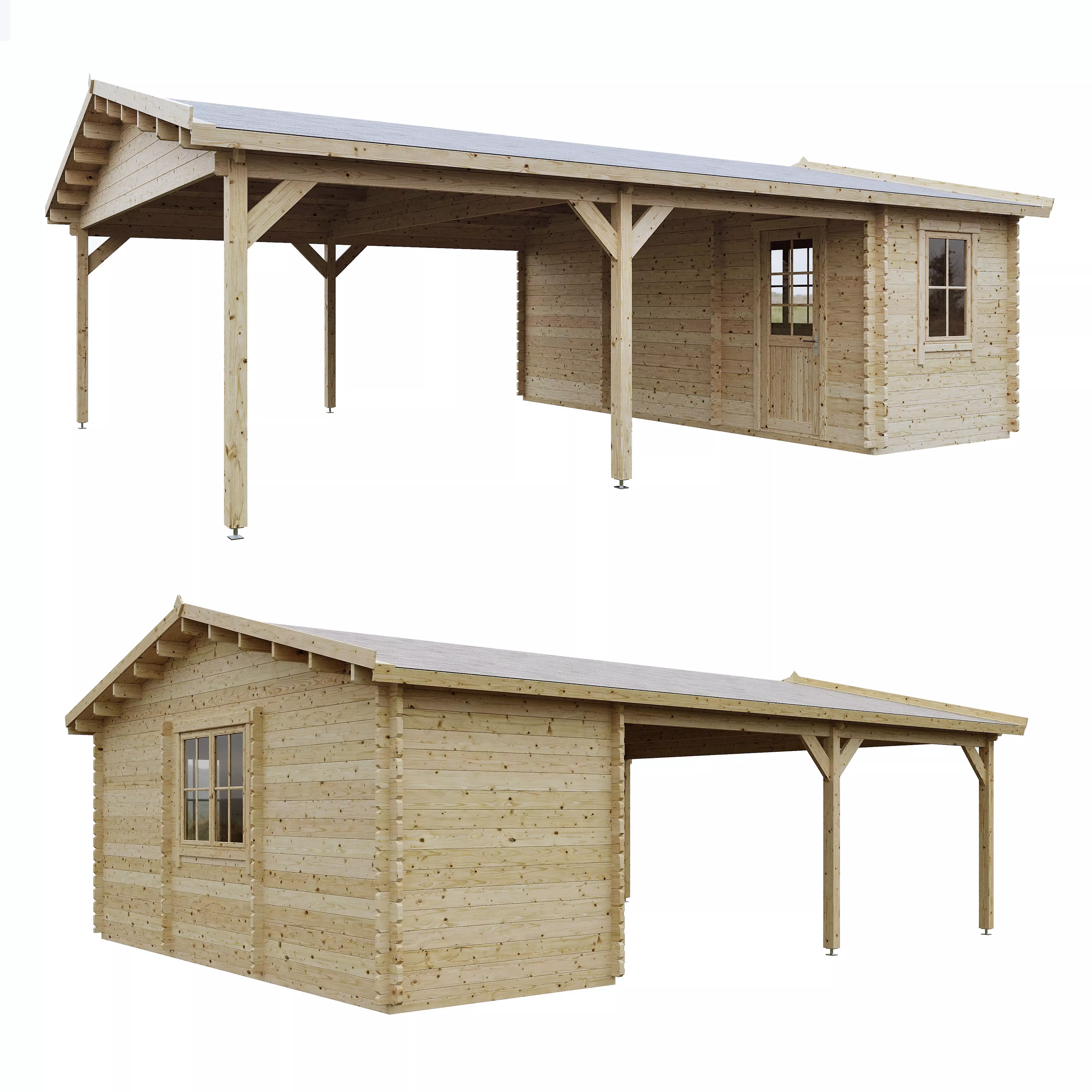 Carport carports furniture sets home 3D model