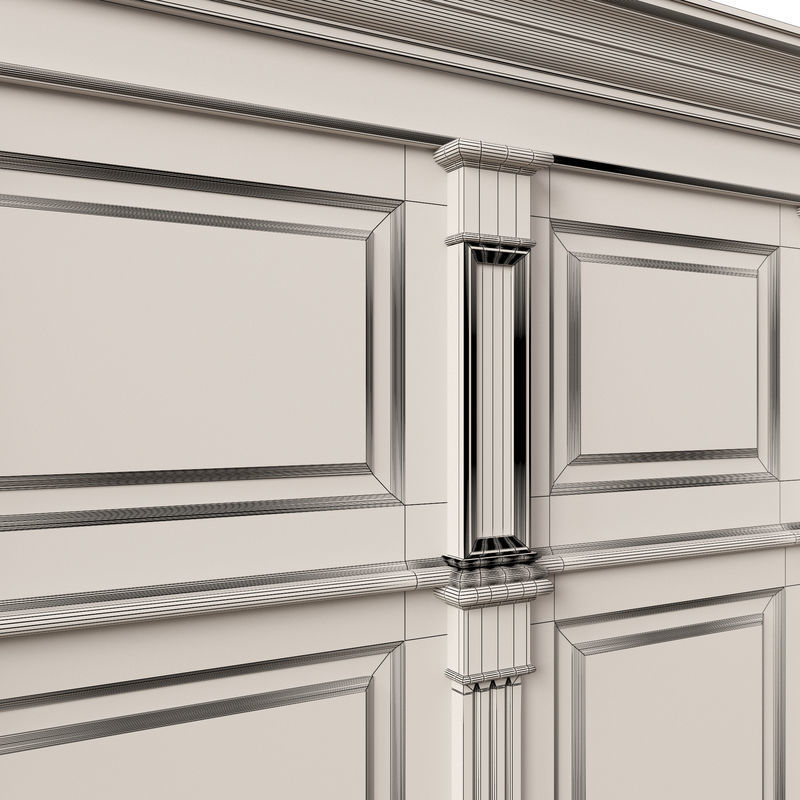 Wooden panel 01 06 3D model_24