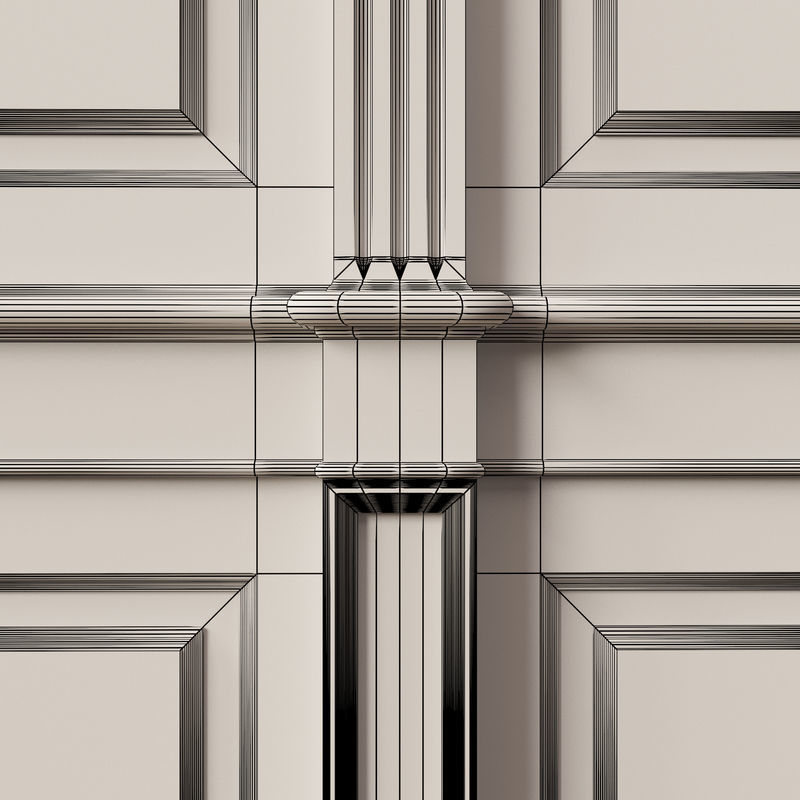 Wooden panel 01 06 3D model_25