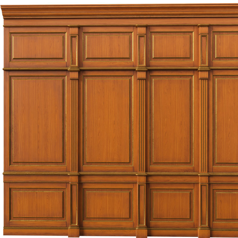 Wooden panel 01 06 3D model_16