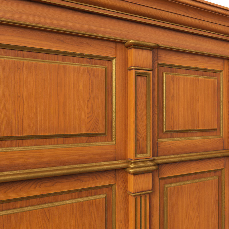 Wooden panel 01 06 3D model_10