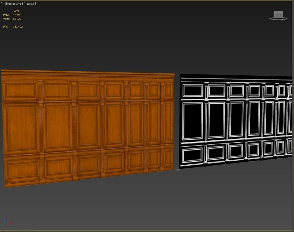 Wooden panel 01 06 3D model_30