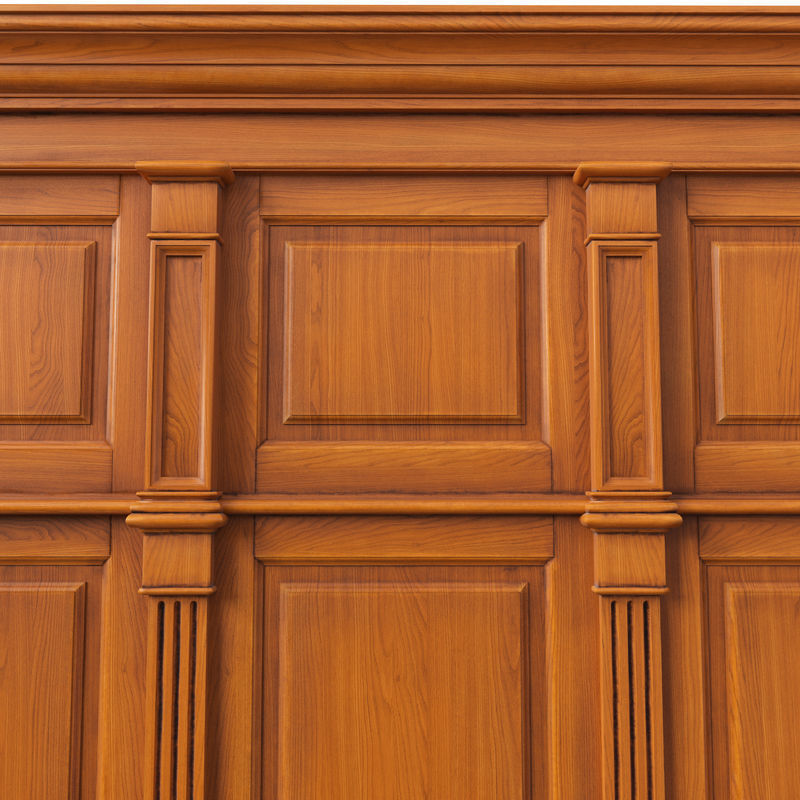 Wooden panel 01 06 3D model_4