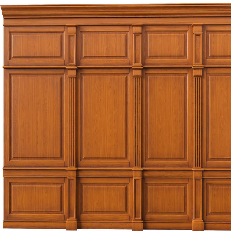 Wooden panel 01 06 3D model_9