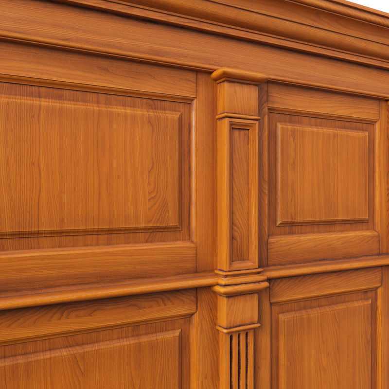 Wooden panel 01 06 3D model_13