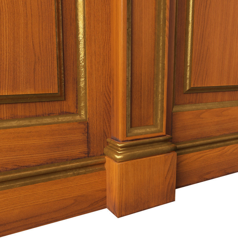 Wooden panel 01 06 3D model_11