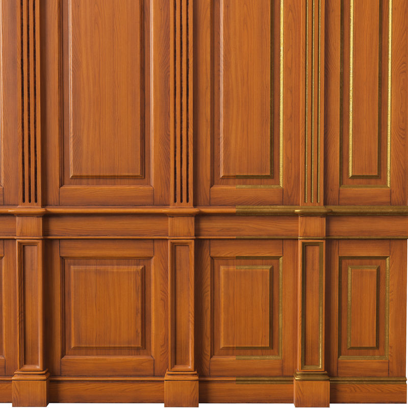 Wooden panel 01 06 3D model_3