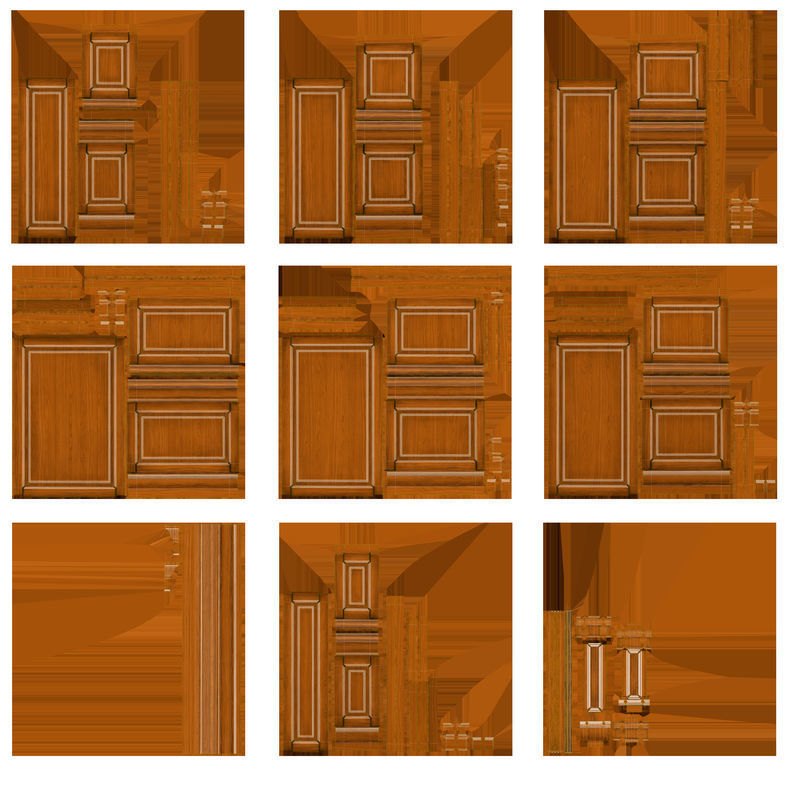 Wooden panel 01 06 3D model_32