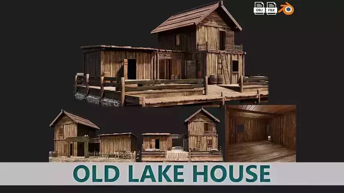 Old Lake House 25 PBR 4K GameReady