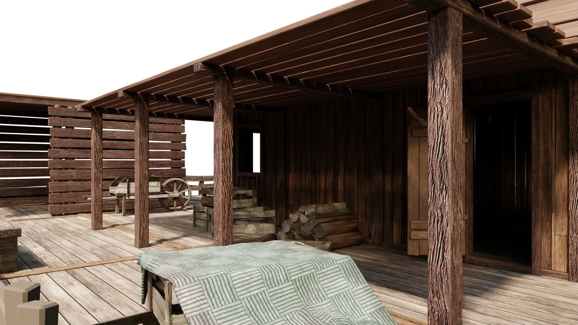 Old Lake House 26 PBR 4K GameReady Low-poly 3D model_7