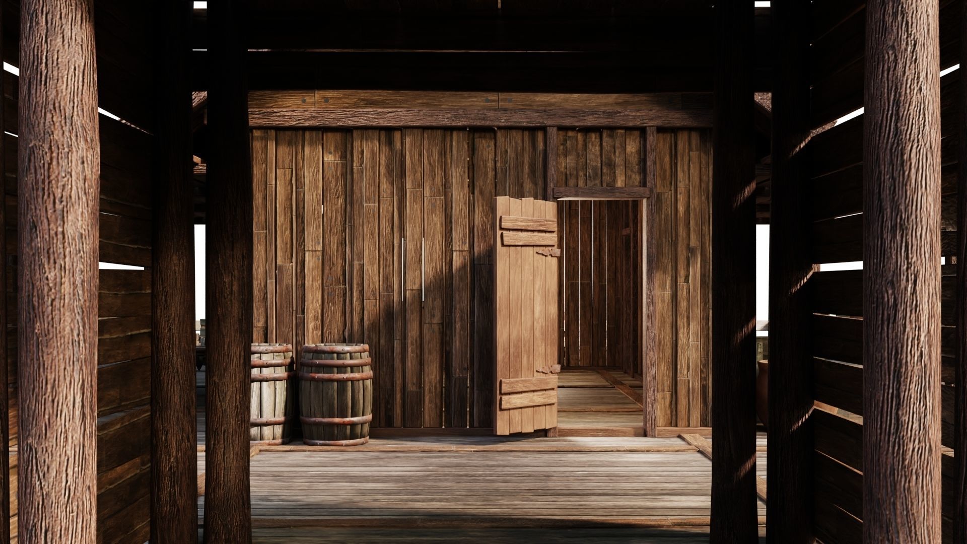 Old Lake House PBR 4K GameReady Pack 25 to 28 Low-poly 3D model_48