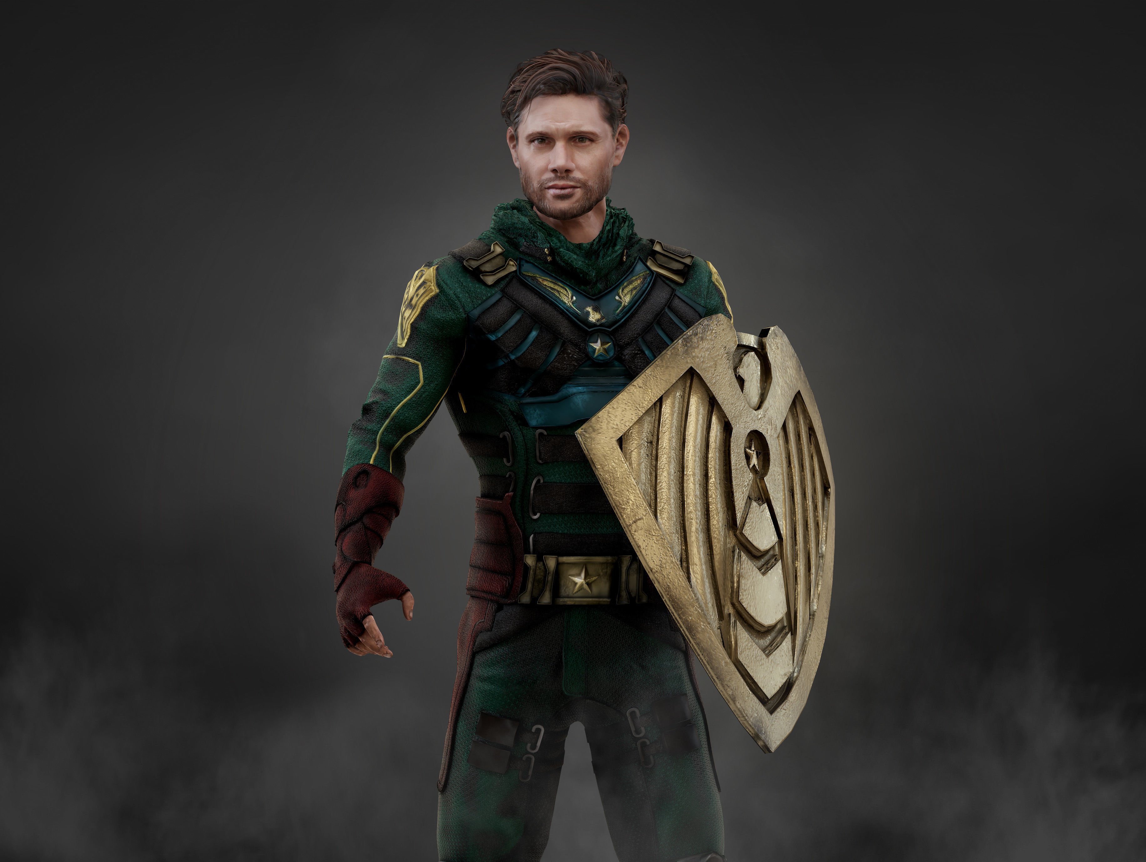 Soldier Boy Low-poly 3D model_2