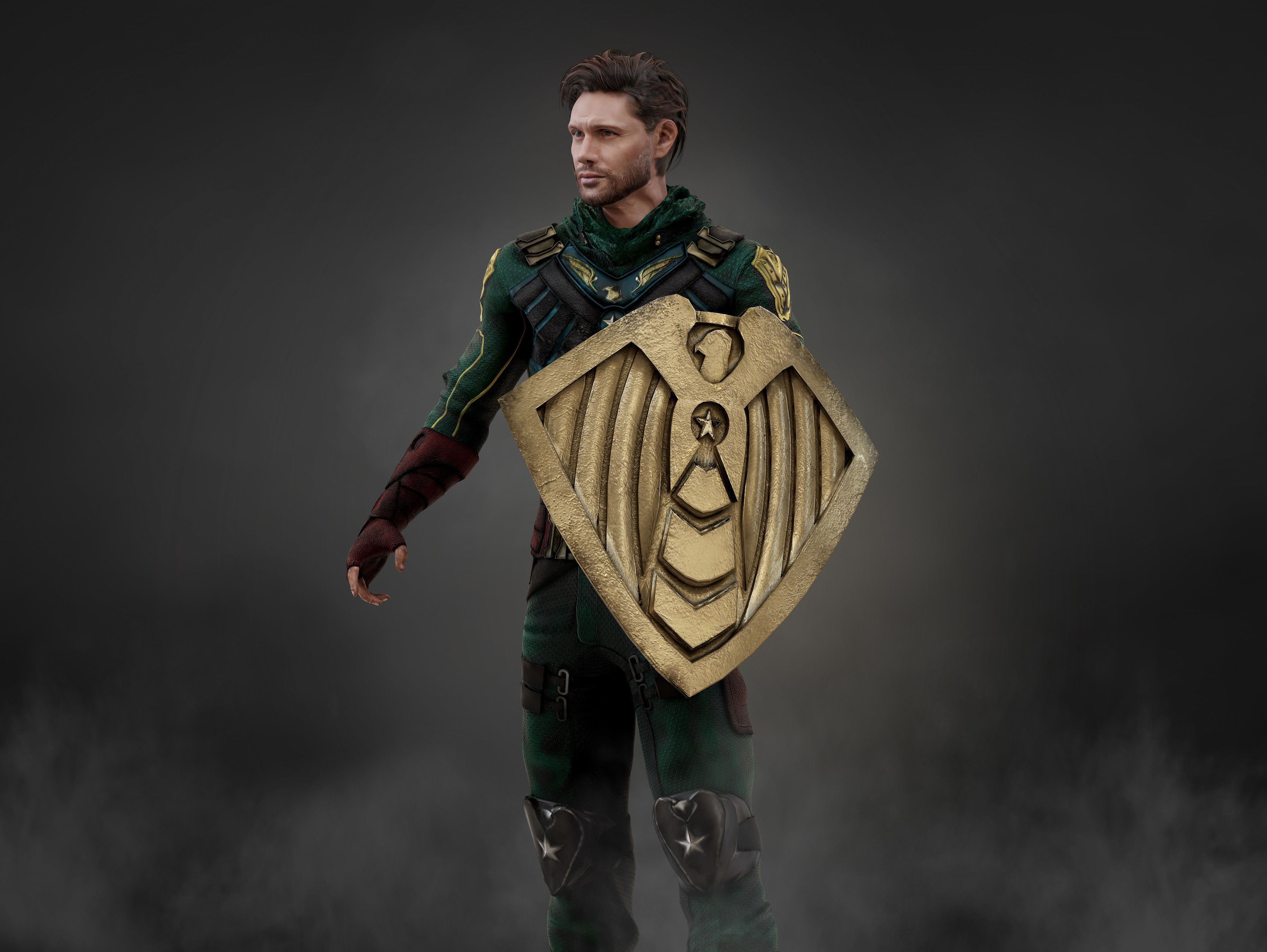 Soldier Boy Low-poly 3D model_3