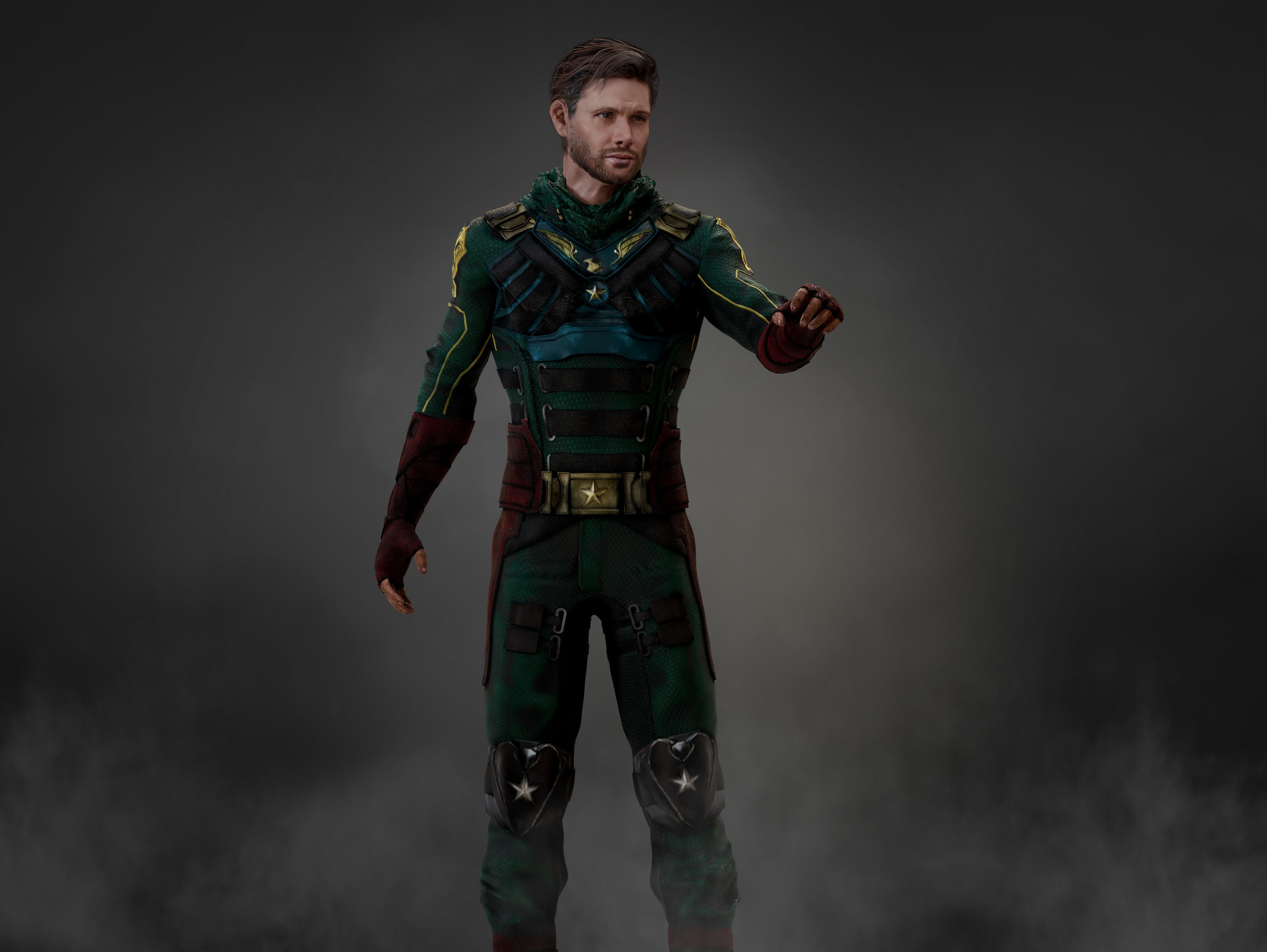 Soldier Boy Low-poly 3D model_6