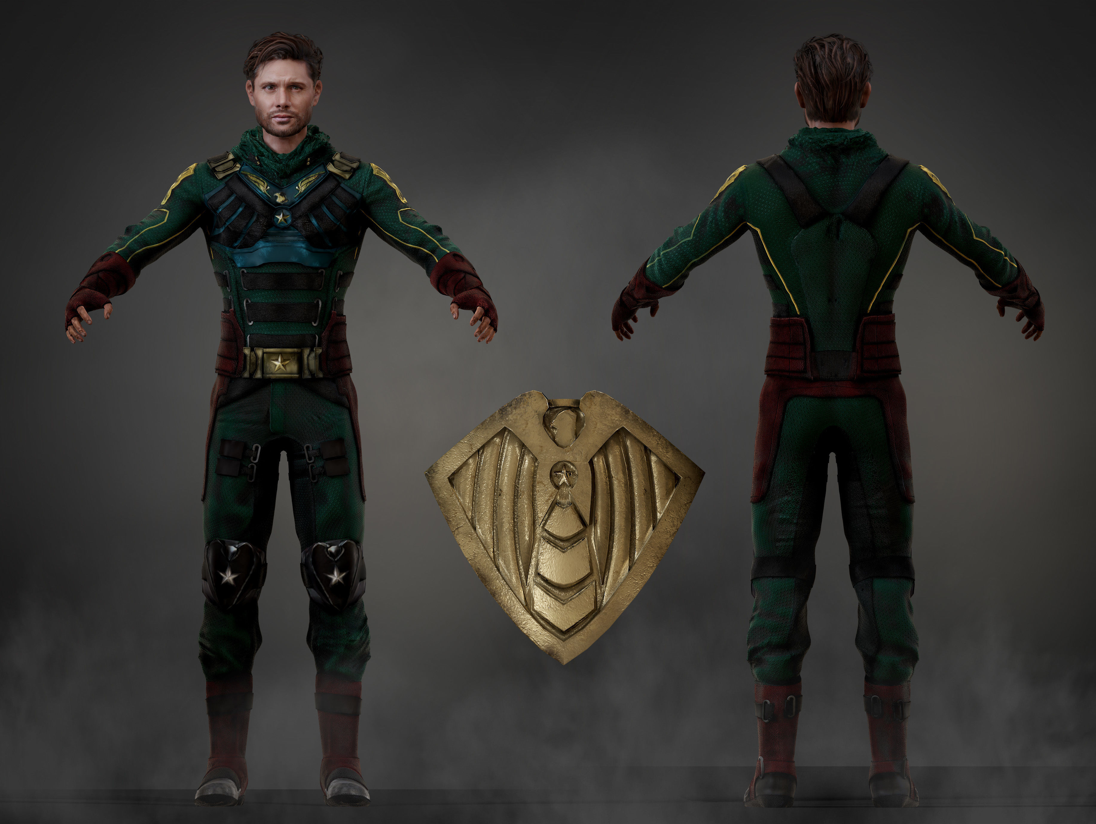 Soldier Boy Low-poly 3D model_7