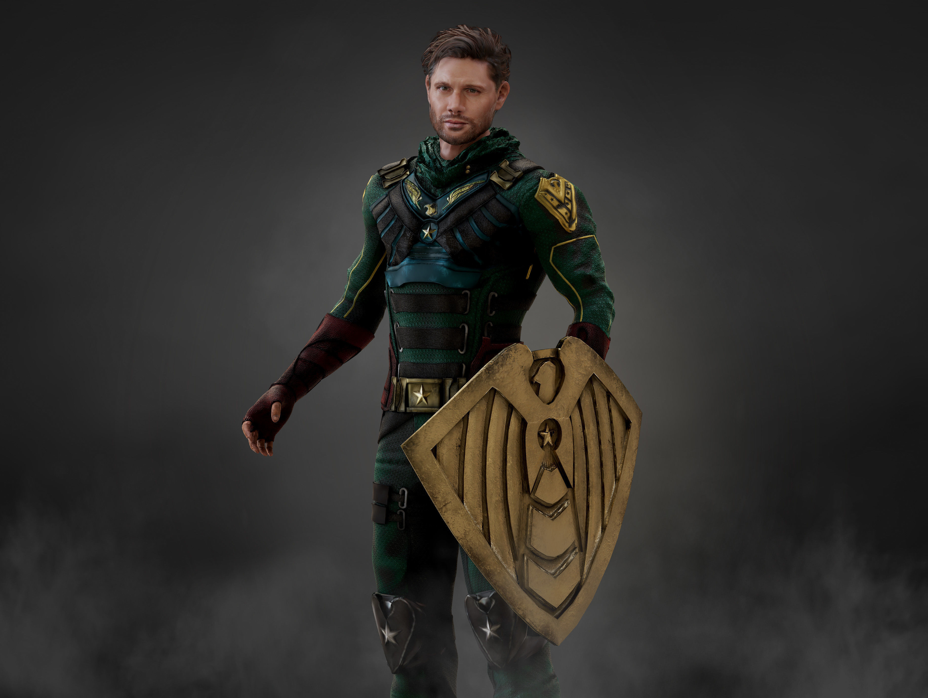 Soldier Boy Low-poly 3D model_5