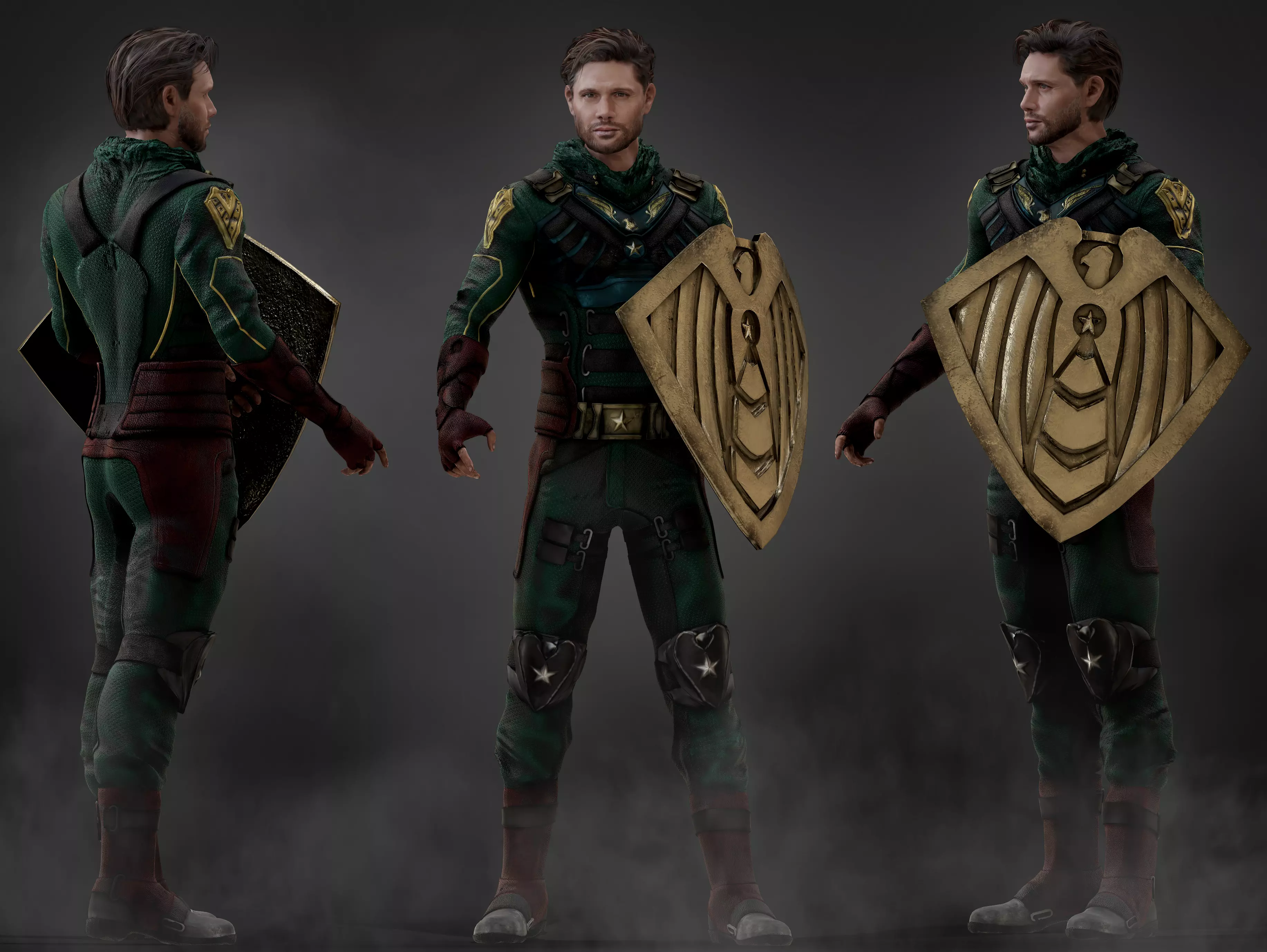 Soldier Boy Low-poly 3D model_0